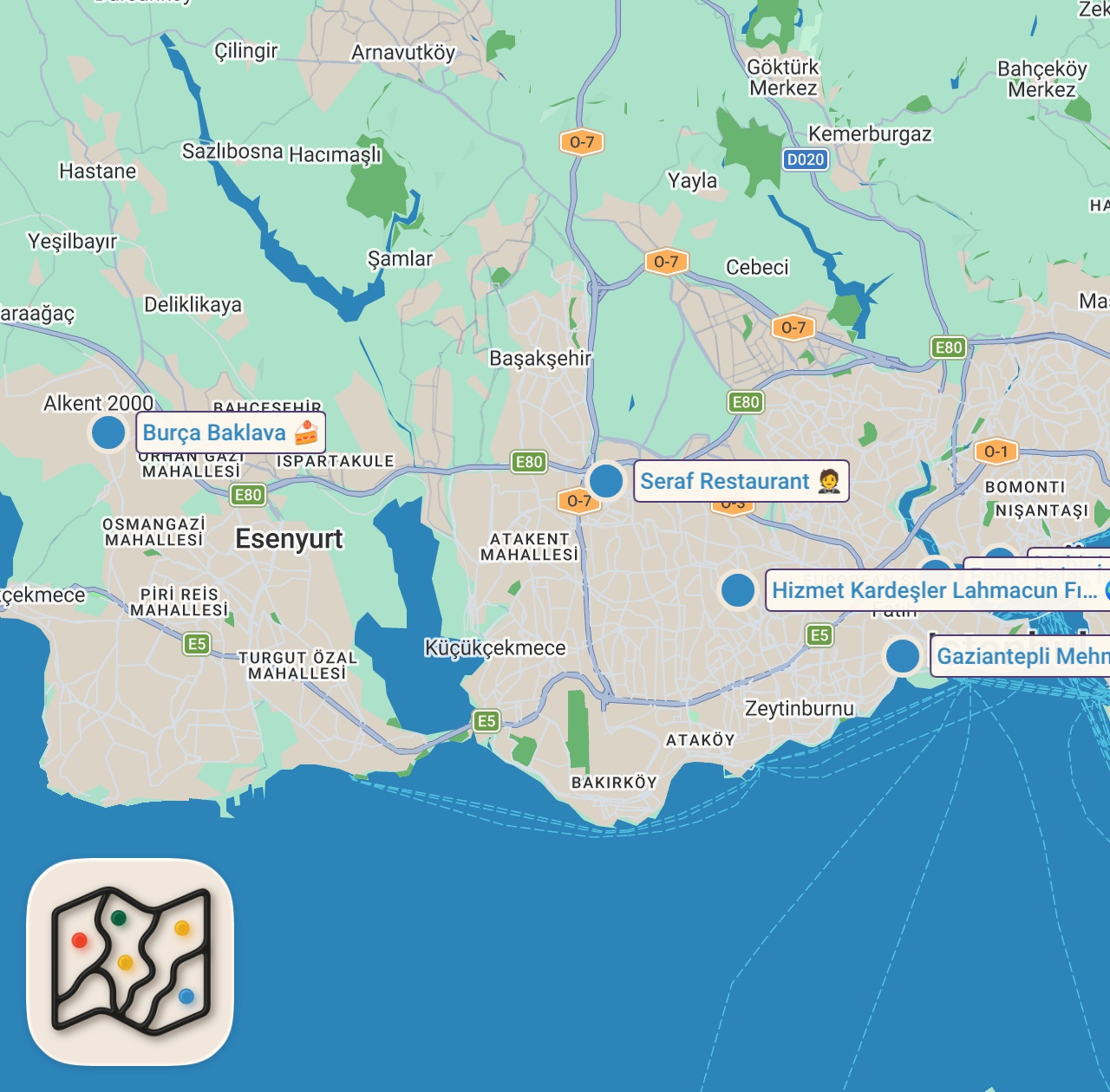 Map preview for 31 LİRALIK LAHMACUN VS 11 LİRALIK LAHMACUN | LAHMACUN KIYASLAMA