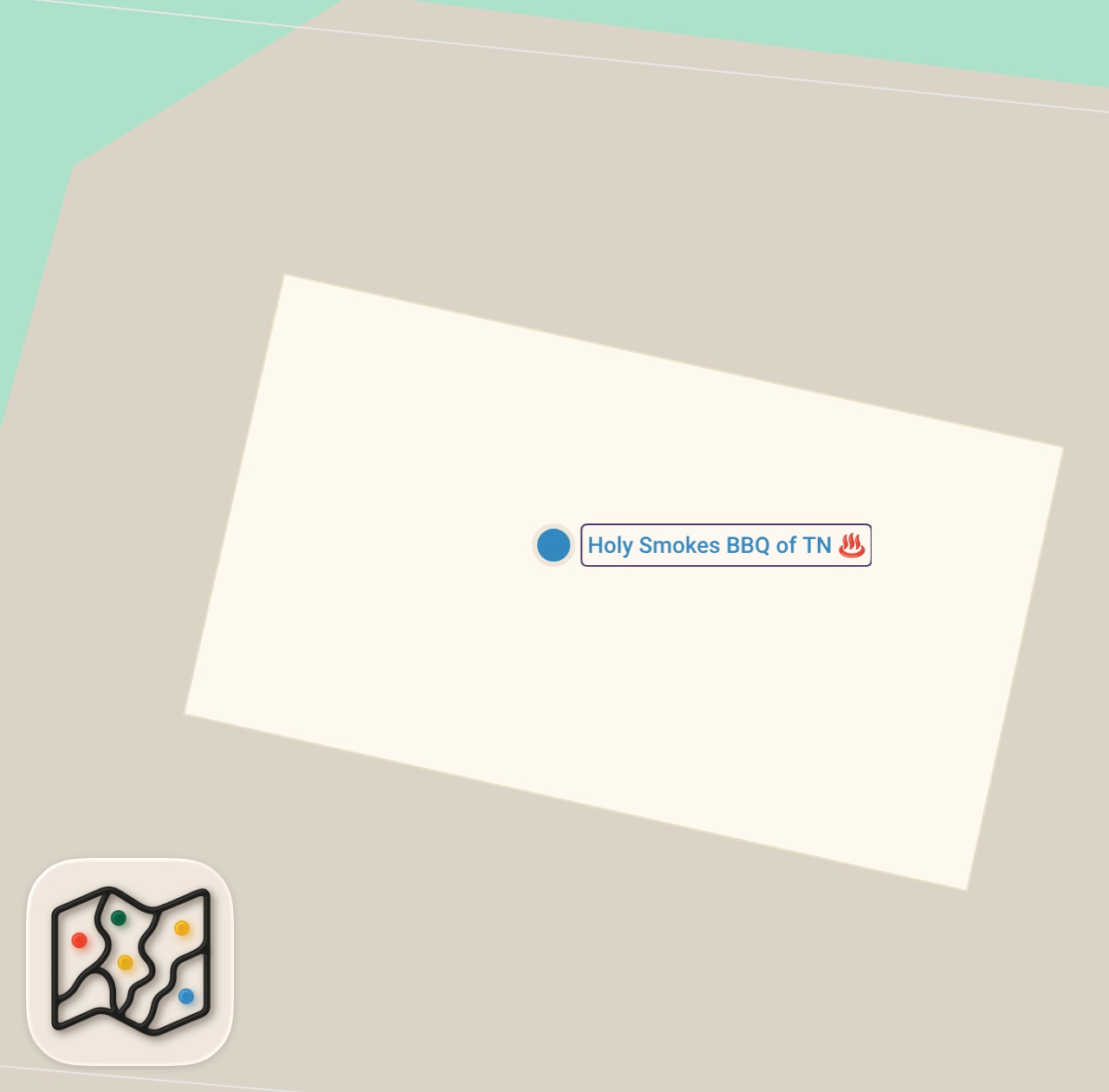 Map of 1 spots from Eating in Tennessee Smallest Towns For 24 Hours...