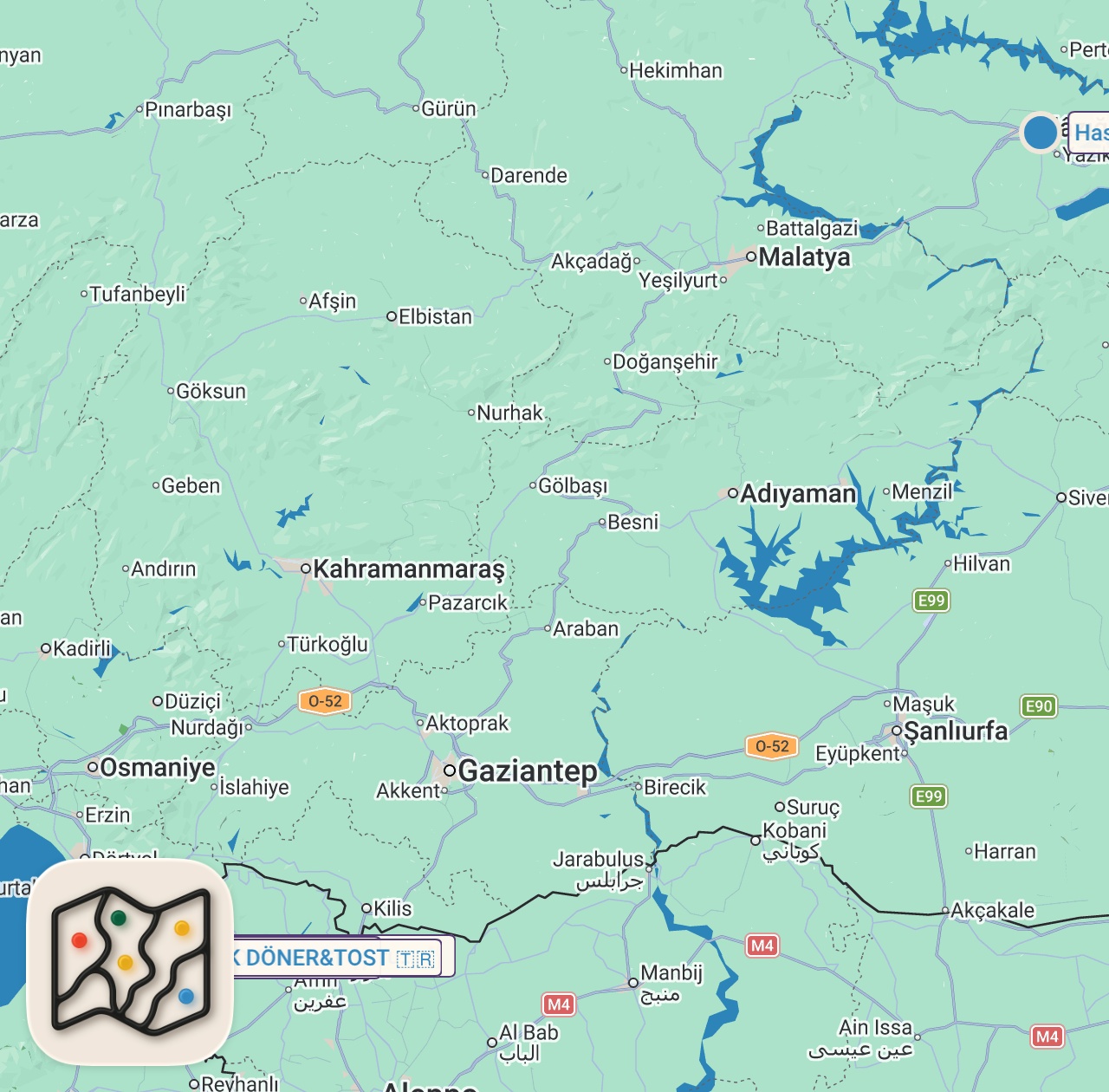 Map of 4 spots from 3 SAATTE 6000 TL SERİSİ!!!