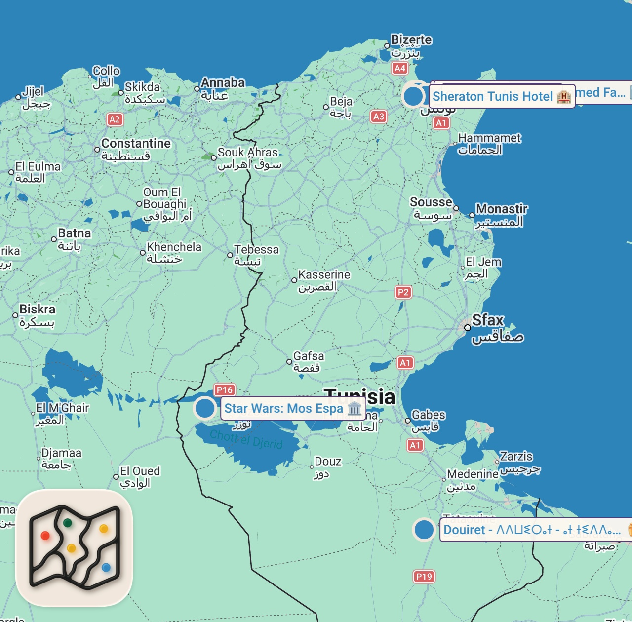 Map preview for TUNUS’TA NE YENİR!!! DÜNYALARI YEDİM!!!