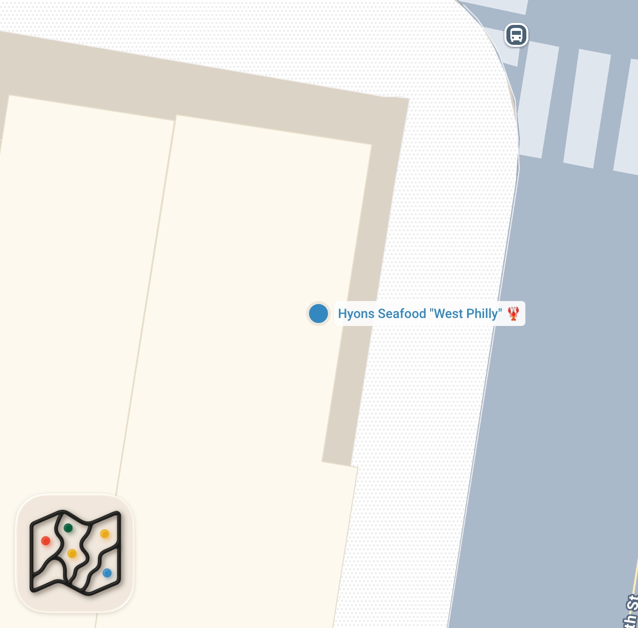 Map preview for HOOD CLASSIC MEAL at Hyons Seafood "West Philly"
