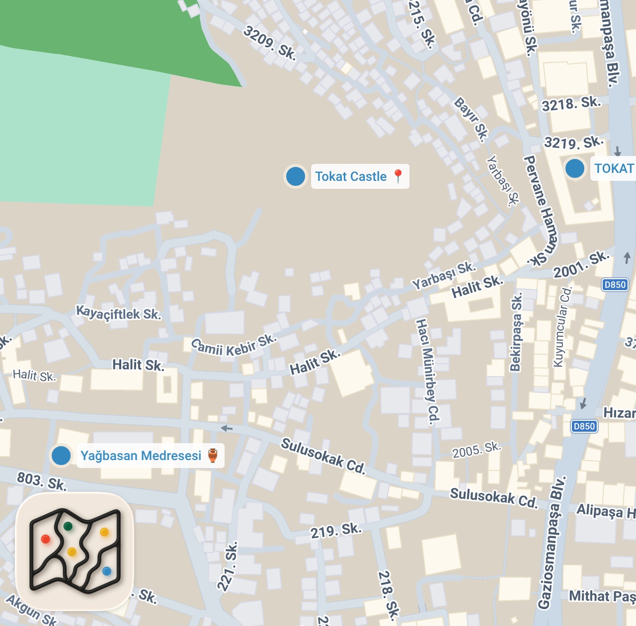 Map preview for TOKAT'TA NE OLUYOR? - Tokat’ın Tarihini ve Lezzetlerini Görmeden Ölmeyin!