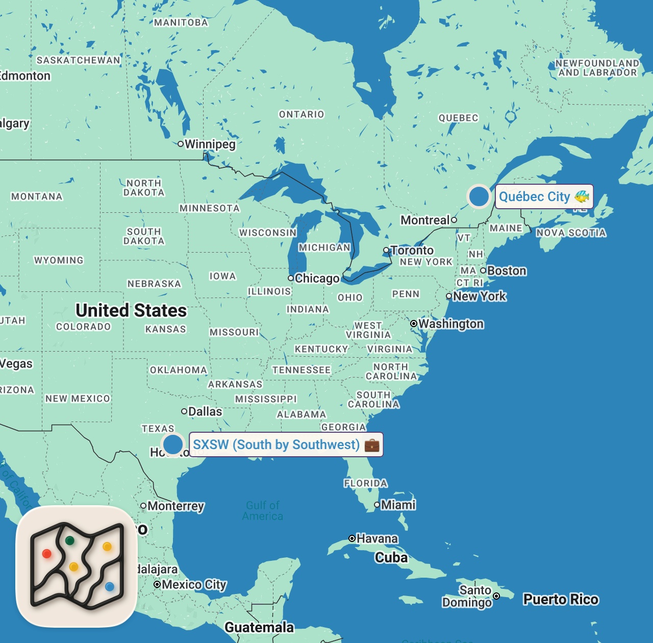 Map of 2 spots from TWO NEW VLOG SERIES COMING SOON!!!