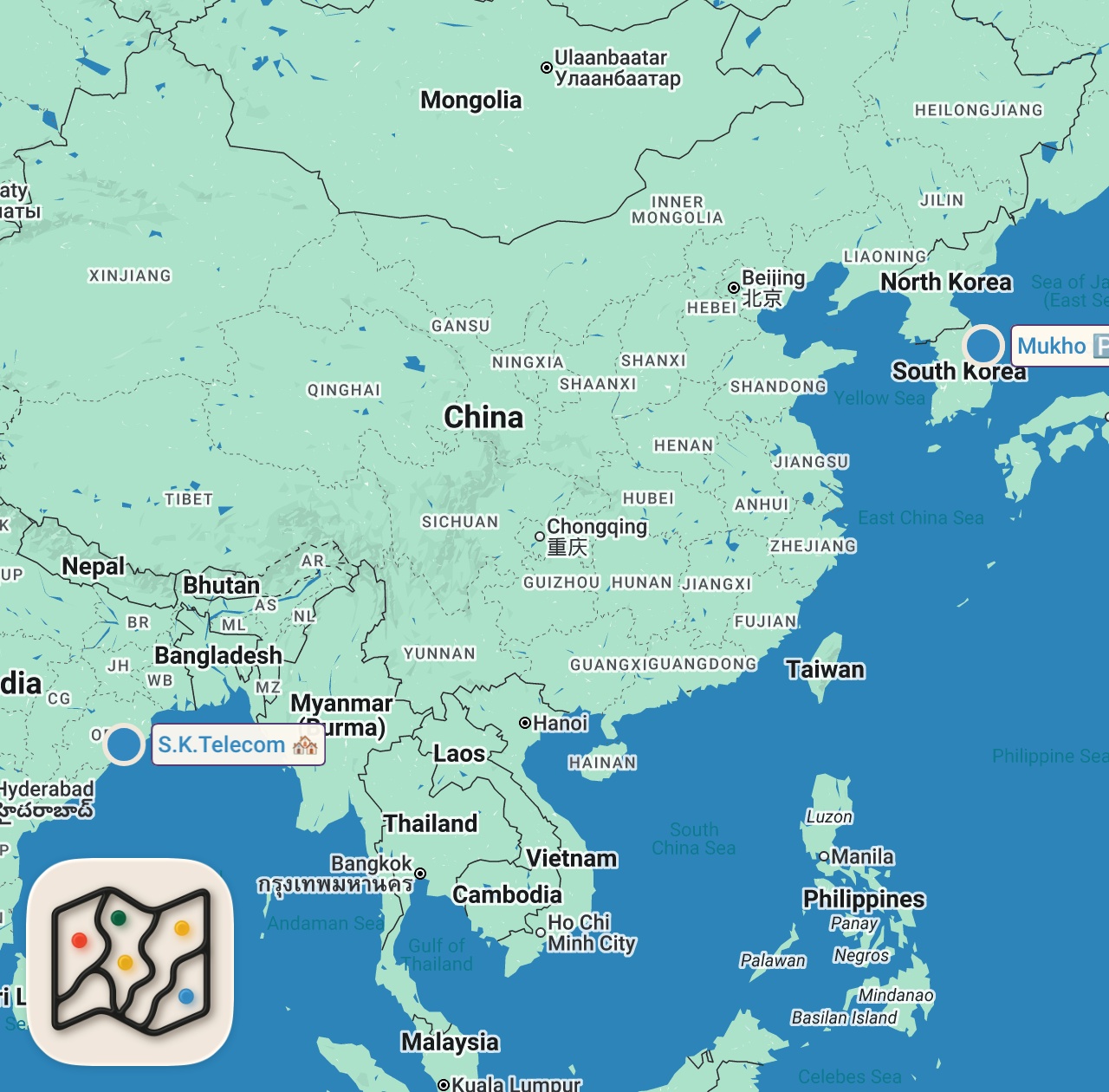 Map of 3 spots from young koreans are obsessed with this sleepy coastal town