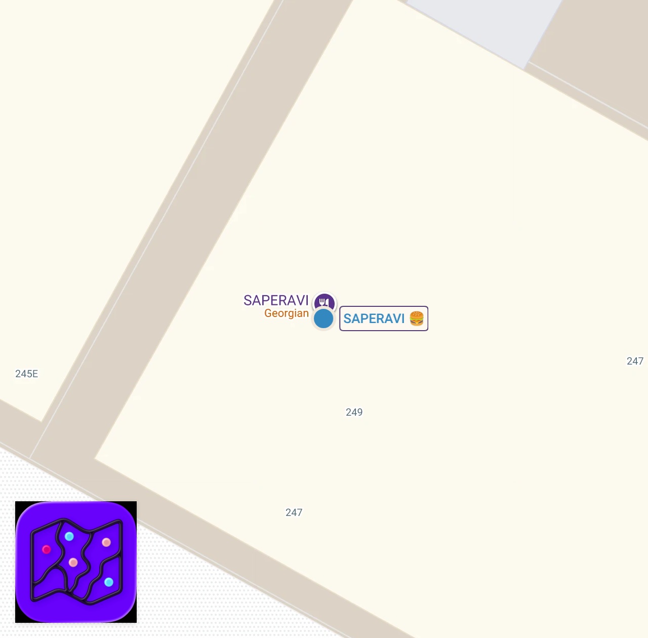 Map of 1 spots from SUPER CHEESY KHACHAPURI fromSaperavi NYC!🍰😍😋🔥_Devour Power Official