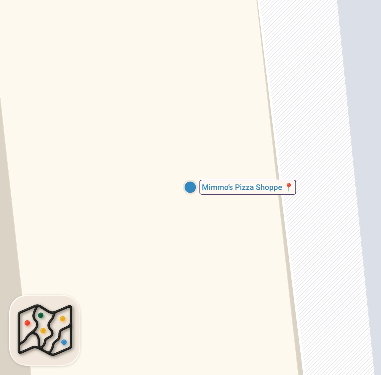 Map of 1 spots from The STUFFED RICOTTA PIZZA from Mimmo’s Pizza Shoppe on Staten Island NYC! Who’s hungry? #DEVOURPOWER