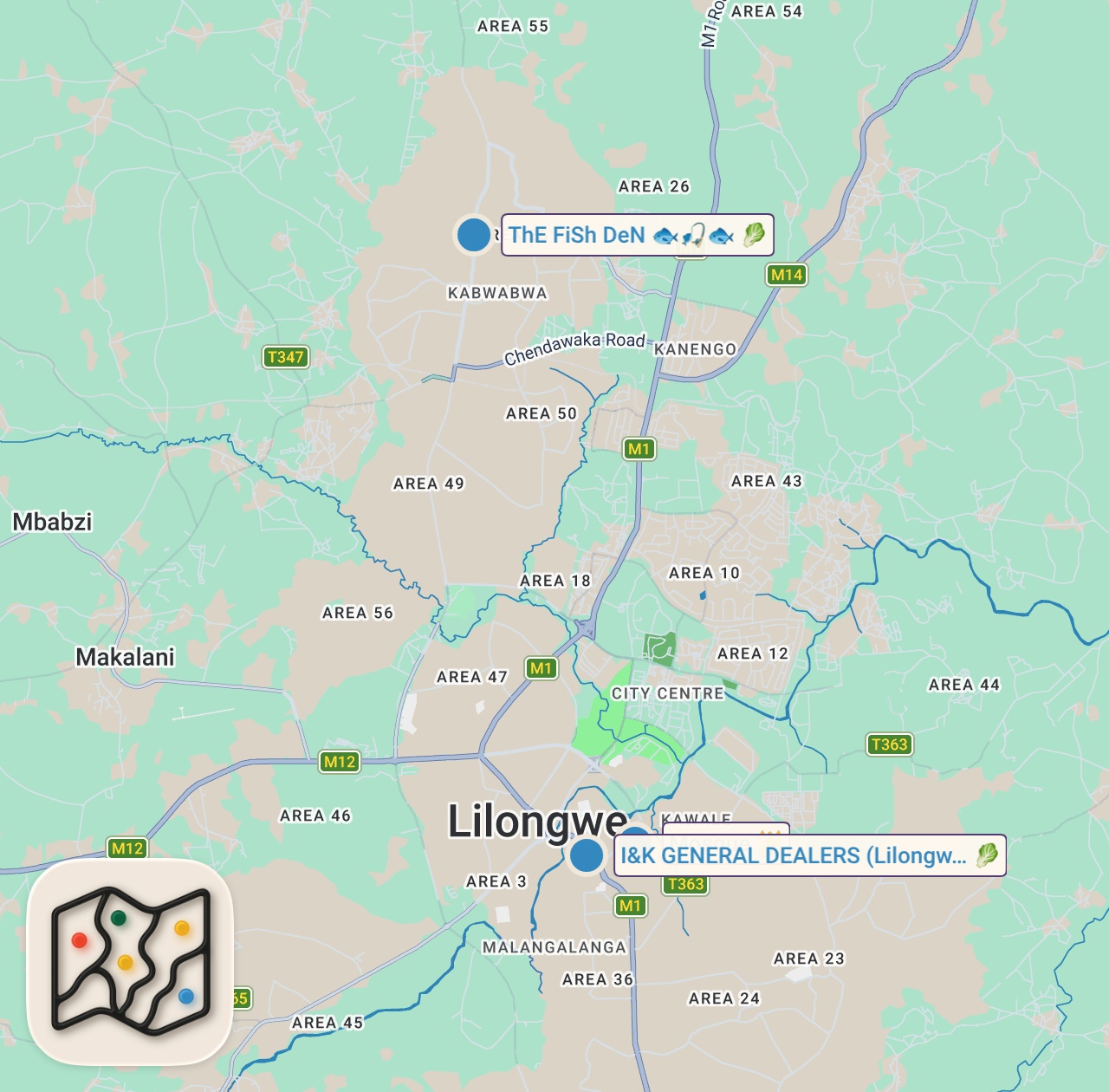 Map preview for Eating Everything I Can Chew In Malawi's Craziest Market, Lilongwe 🇲🇼 (overwhelming)