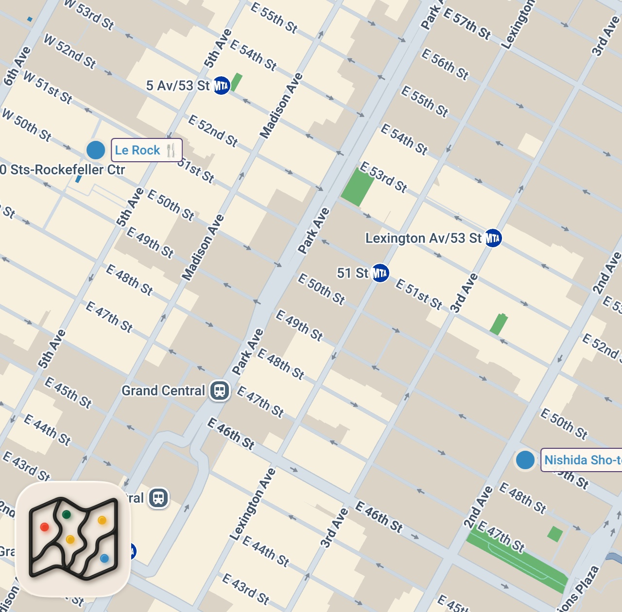 Map of 2 spots from I Asked Michelin Chefs to Make $20 Budget Meal