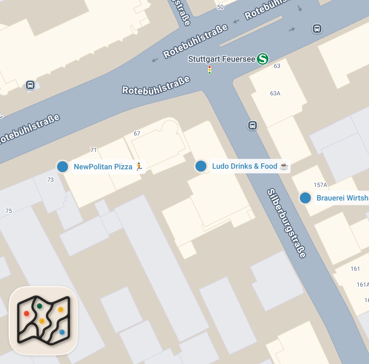 Map preview for Was ist das Beste Essen in Stuttgart?