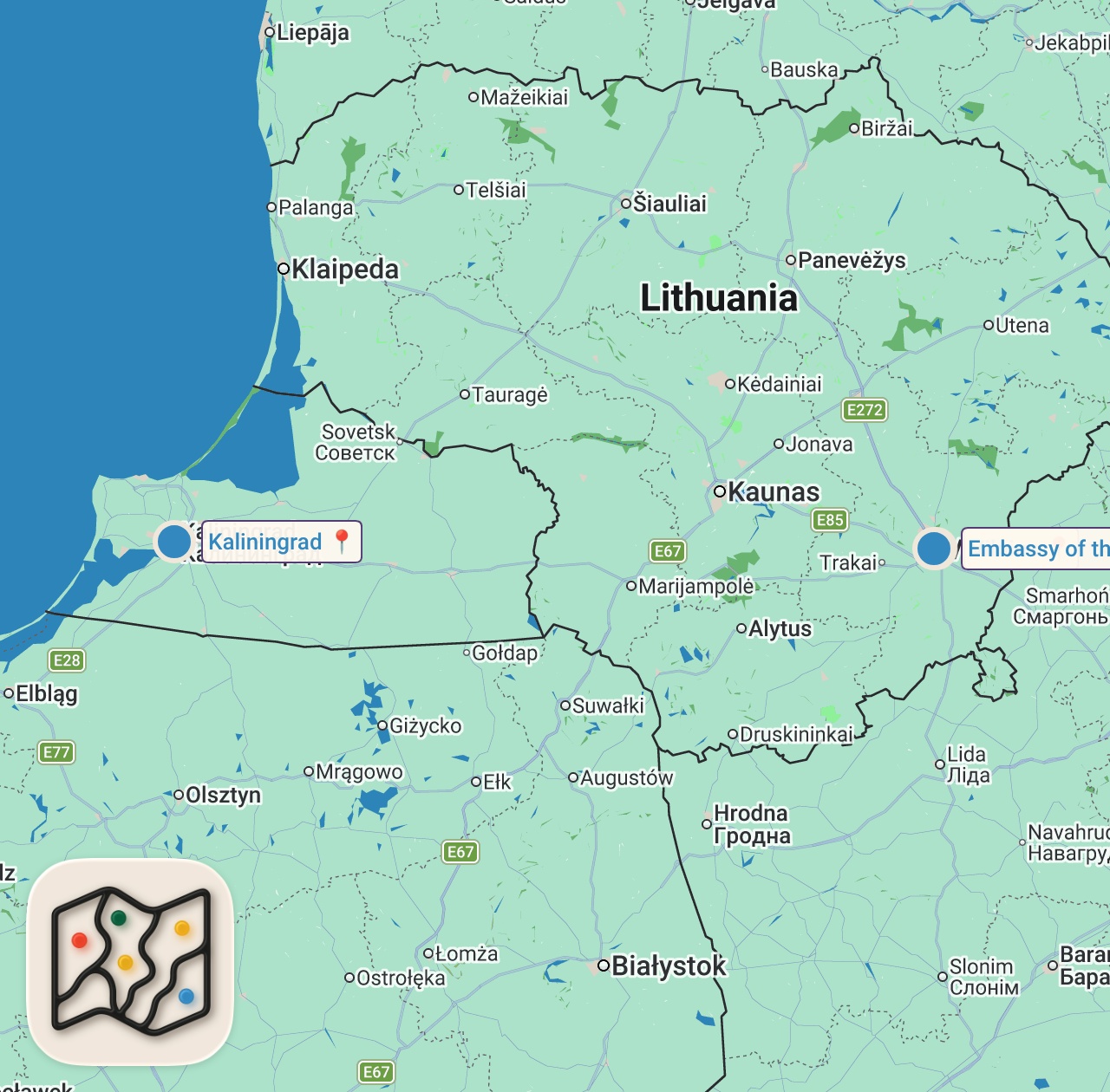 Map of 3 spots from Wat ik zag aan de Russische grens | Pointer