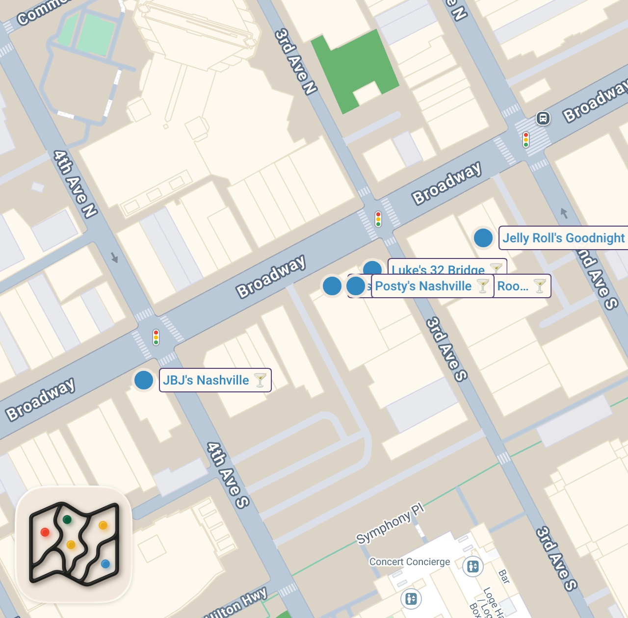Map of 5 spots from I Ate At Every NEW Celebrity Restaurant On Broadway