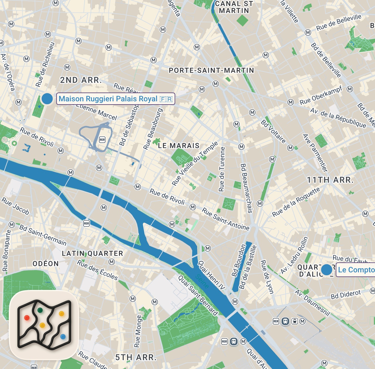 Map preview for What I Eat in a Week in Paris!