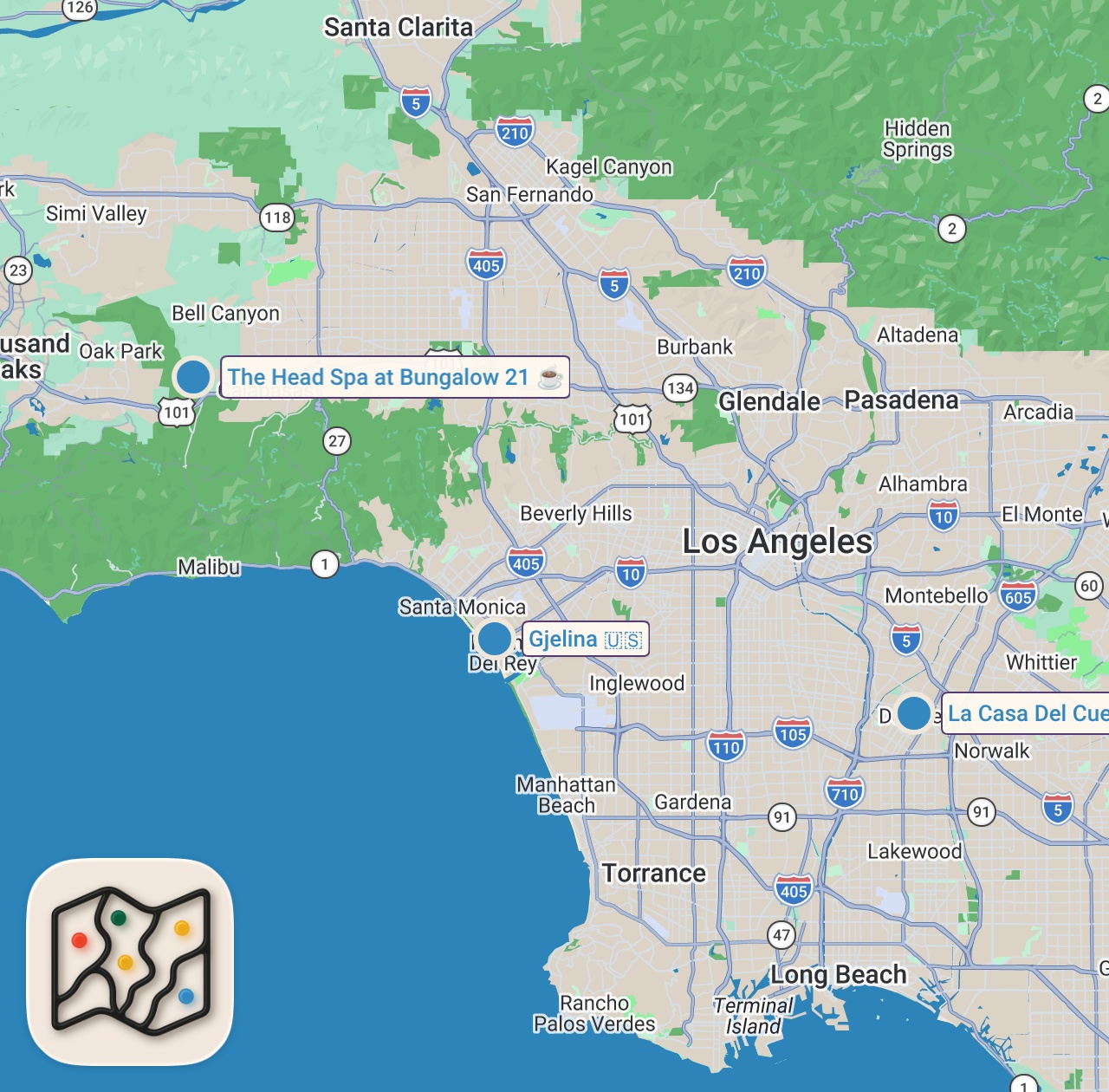Map of 3 spots from Who Knows Alex Best | GIRLFRIEND vs BROTHER