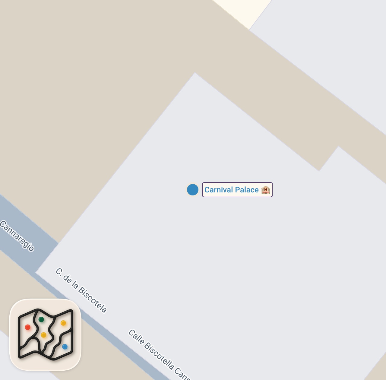 Map of 1 spots from Experiencing Carnival in Venice Italy | Hidden Gems and Travel Tips