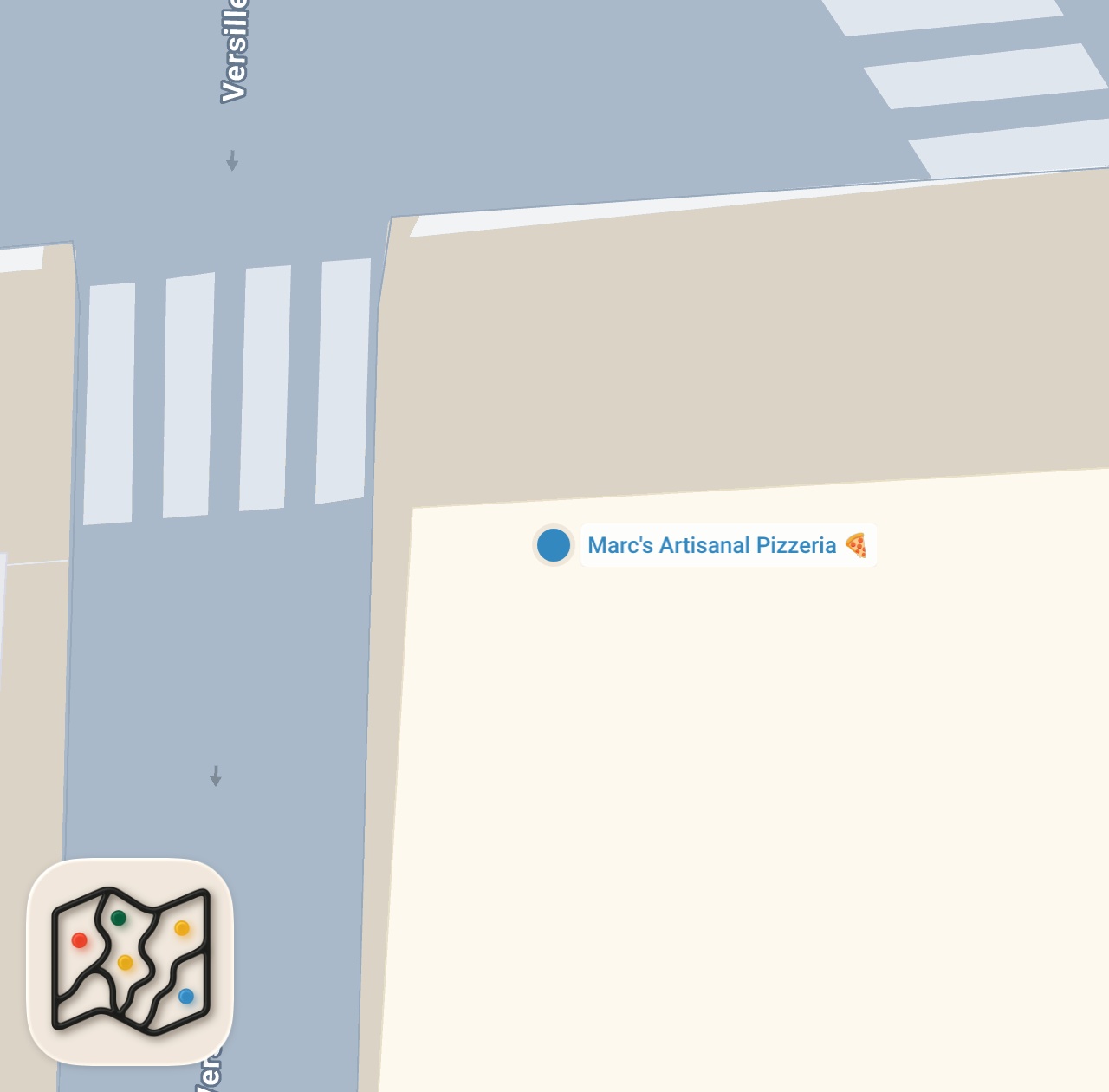 Map preview for Barstool Pizza Review - Marc's Artisanal Pizzeria (Miami Beach, FL)