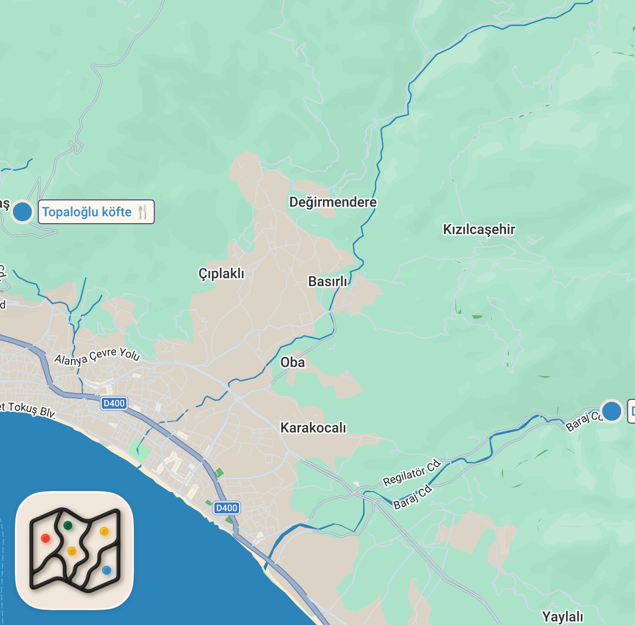 Map preview for DÜNYANIN EN İYİ MANZARALI KÖFTECİSİ | TOPALOĞLU KÖFTE