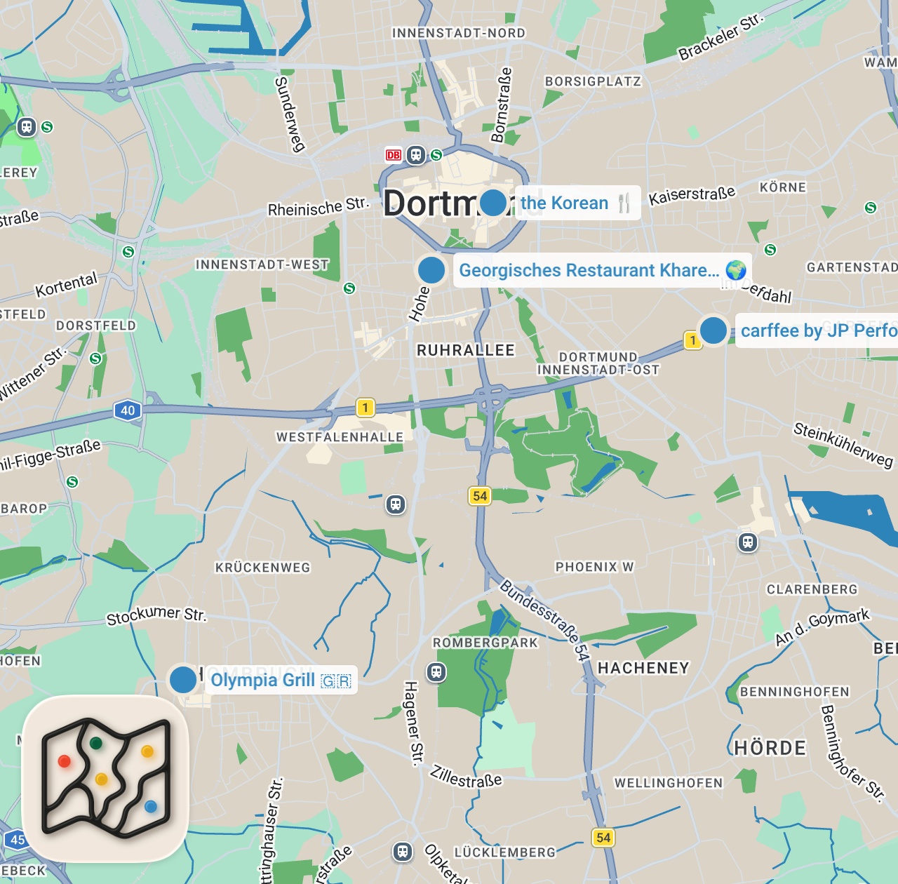 Map preview for Ich teste den berühmten TAXI TELLER in DORTMUND! 🚕🍽️